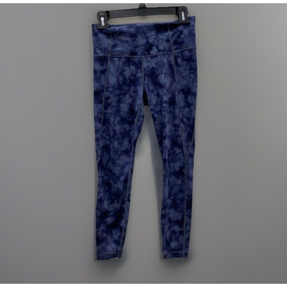 Athleta Women’s Small Blue Tie Dye 7/8 Leggings Yoga Athletic Activewear